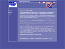 Tablet Screenshot of ceramicsystems.com